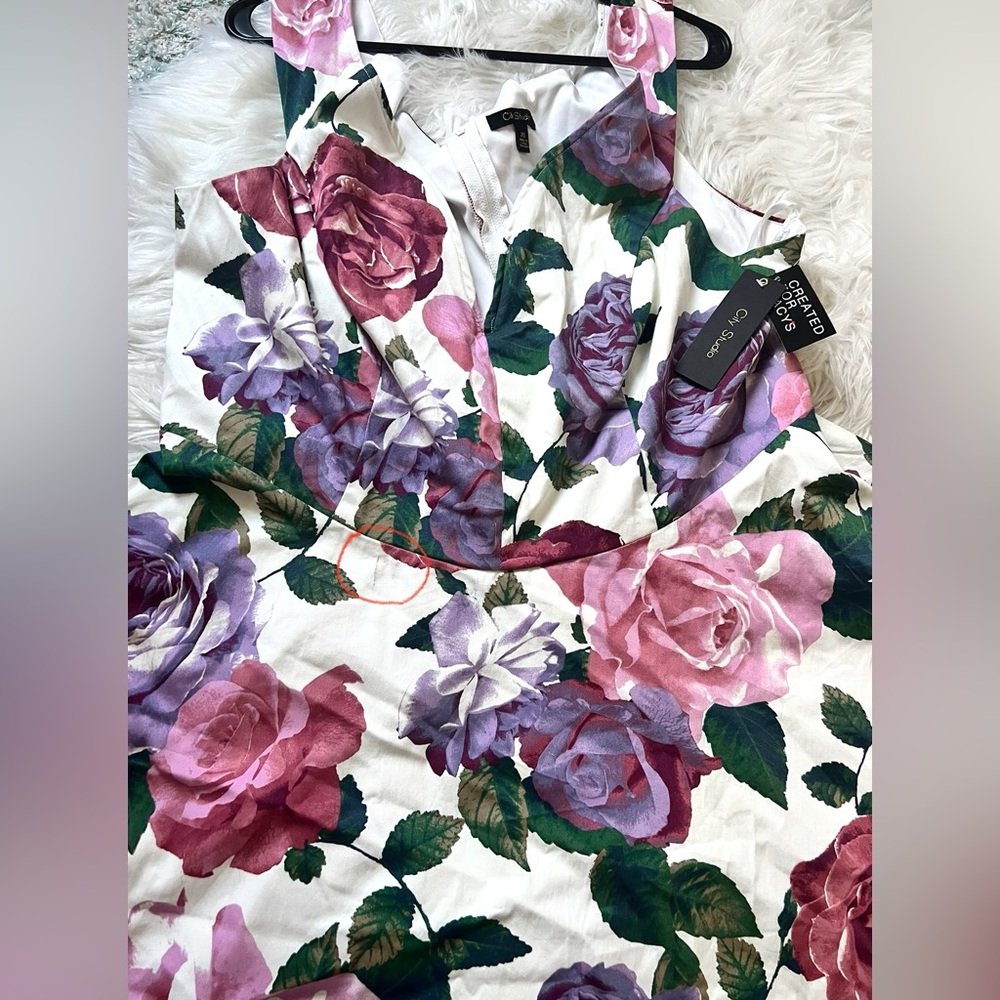 NWT City Studio 2X Spring Floral Dress - Picture 6 of 7